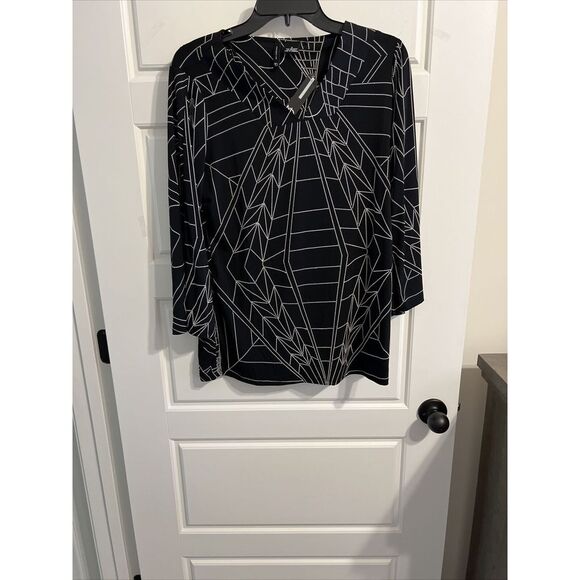 new directions Tops - New Directions  women's black‎ blouse size small